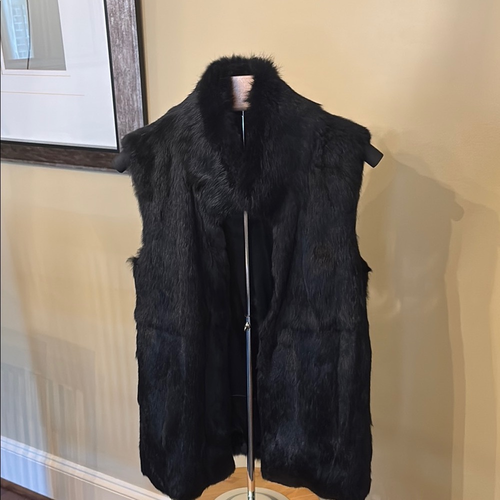 Michael Kors Black Fur Vest